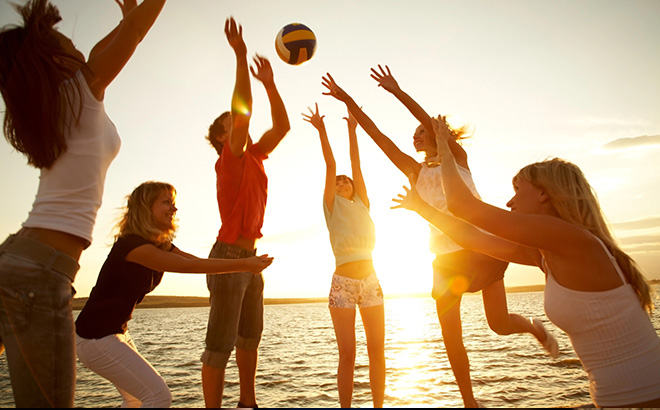 Beach volleyballen el arenal